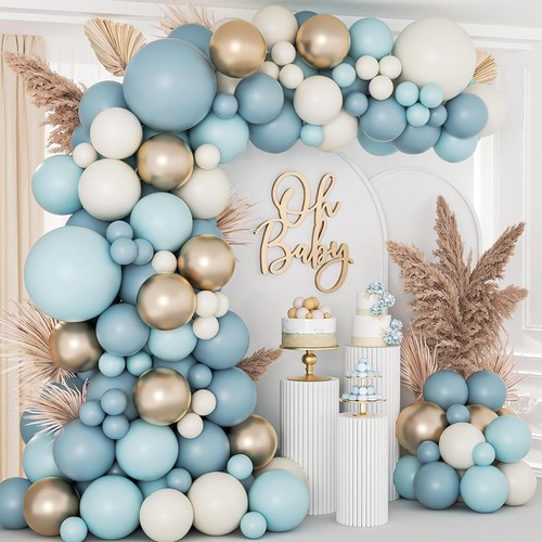 Kit arco palloncini blu 105pcs - palloncini,