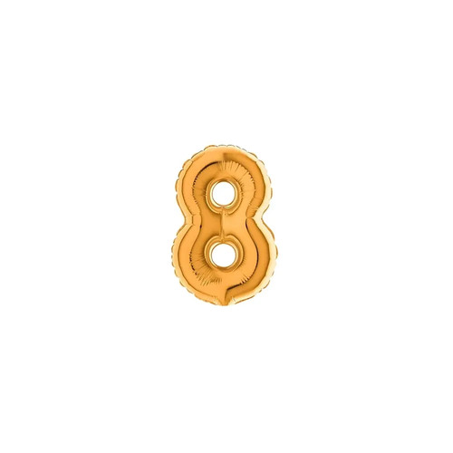 Palloncini numero oro - numero, 8