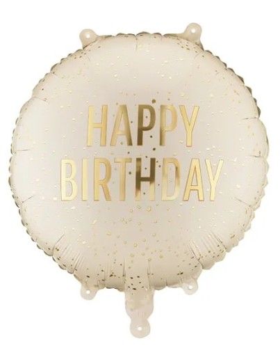 Palloncino crema con scritta