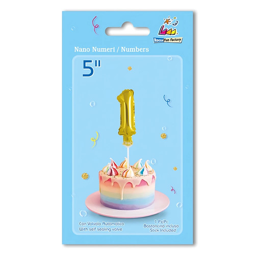 Palloncino numero oro micro - palloncino,