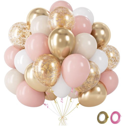 Palloncini rosa oro - palloncini, rosa,