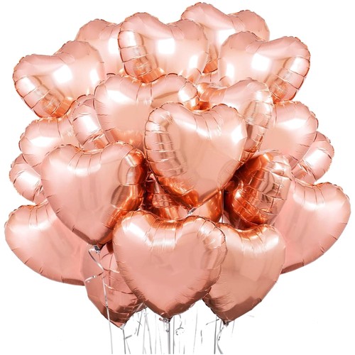 Palloncini foil cuore oro - , rosa