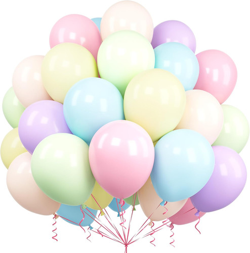 Pezzi palloncini pastello - 60,