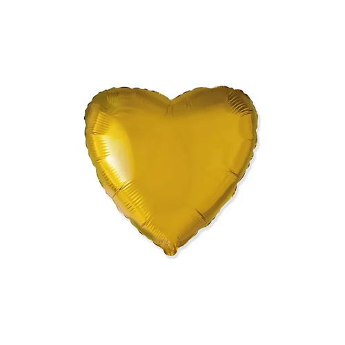 Palloncino cuore oro standard - palloncino,