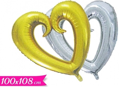 Palloncini mylar cuore oro - palloncini,