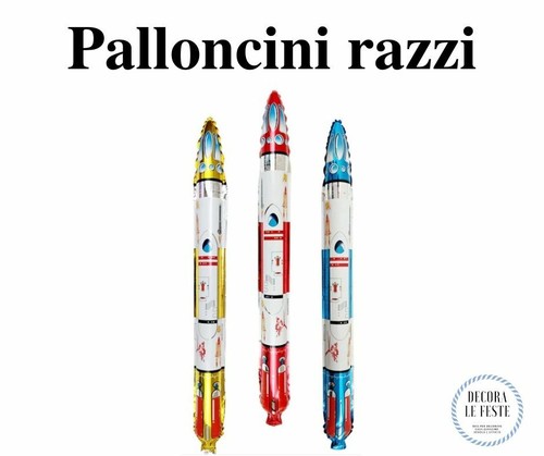 Palloncini razzi oro rosso - palloncini, oro,