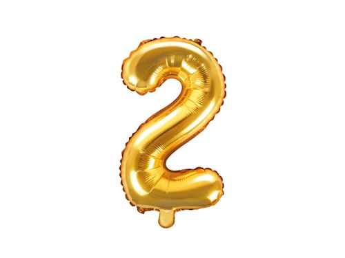Pallone numero due oro in - pallone,
