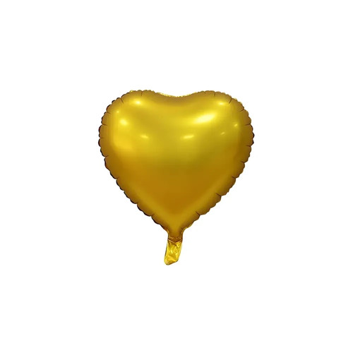 Palloncino cuore oro satinato - palloncino,