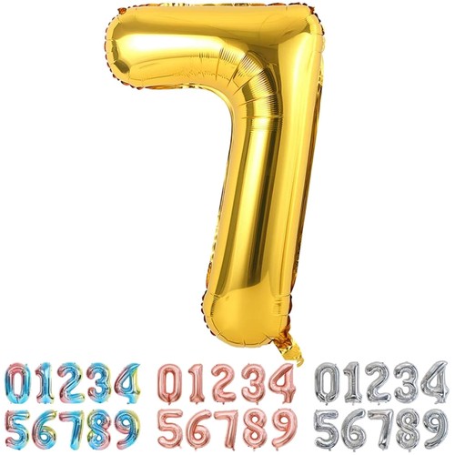 Palloncini numeri oro grande - numeri,